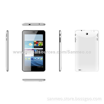 7-inch 3G Tablet PCs, Wi-Fi, 802.11b/g/n, Button + Touch Screen, 1GB RAM, Bluetooth/GPS/FM, TF Card